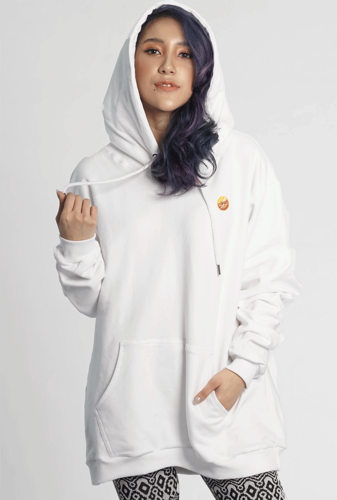 Golden Culture Autumn Girl  Hoodie (White)